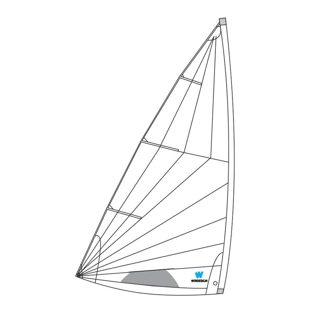 School sail MK2 for standard Laser/ILCA 7, not for racing, ohne Segellatten