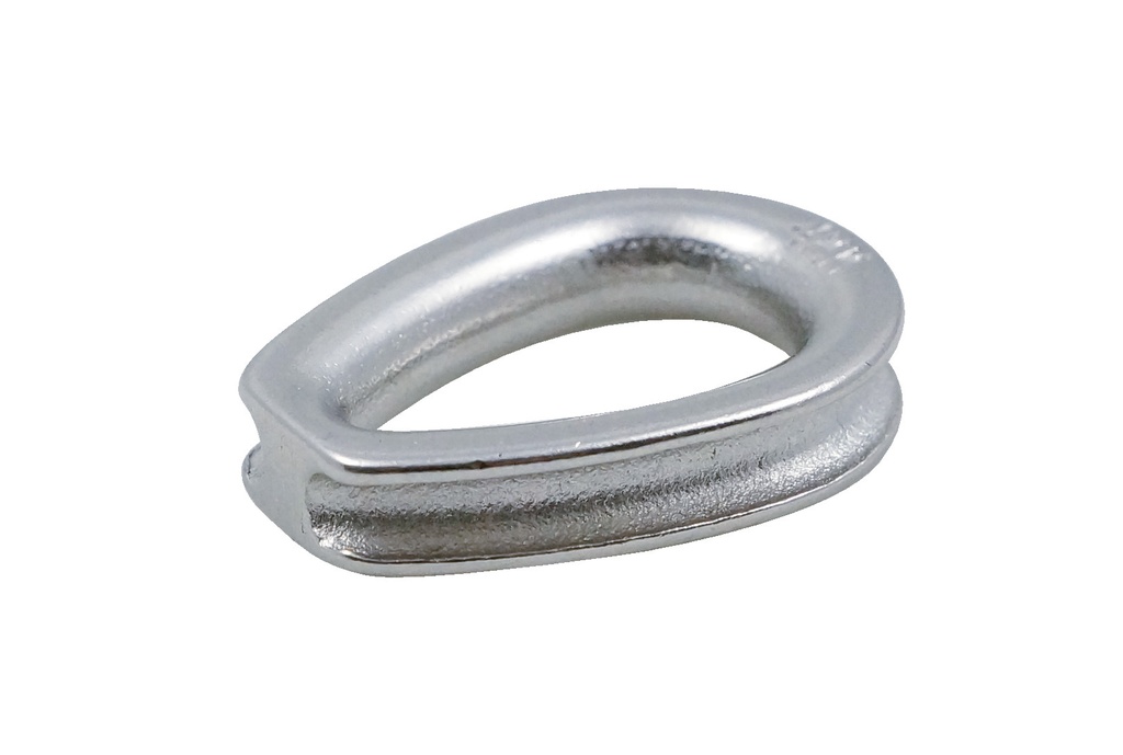 [GM343-02] Cosse fermée coeur inox (2mm)