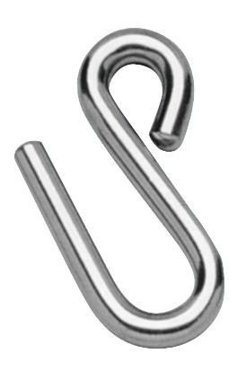 Hook universal in stainless steel