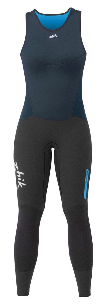 [ZK-SKF520WDNV4] Long John neoprene microfleece V navy dark woman (L)