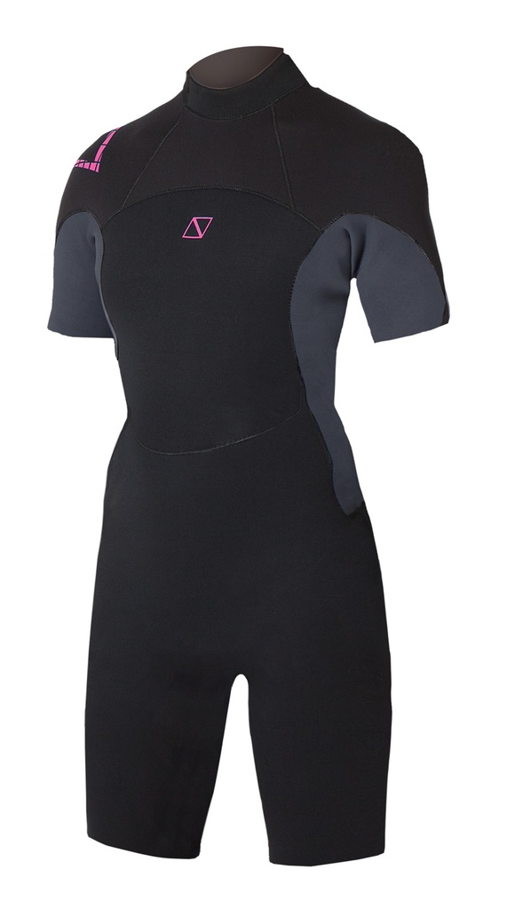 [MM15001.160215,XS] Shorty Brand 3/2mm M-Flex 50% neopren Damen rosa (XS)