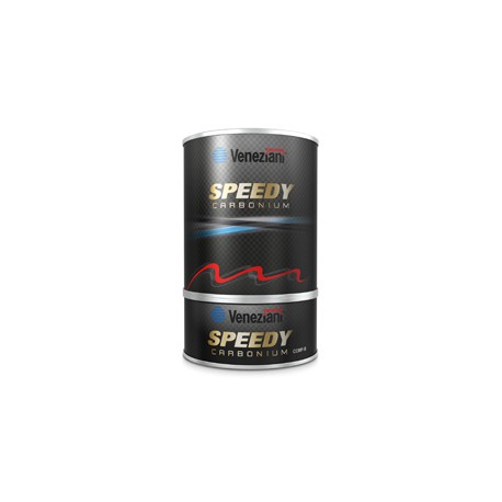 [VEN-6432-750-708] Speedy Carbonium / 2-Komponenten Antifouling für Regattaboote, 0.75 lt (schwarz 708)