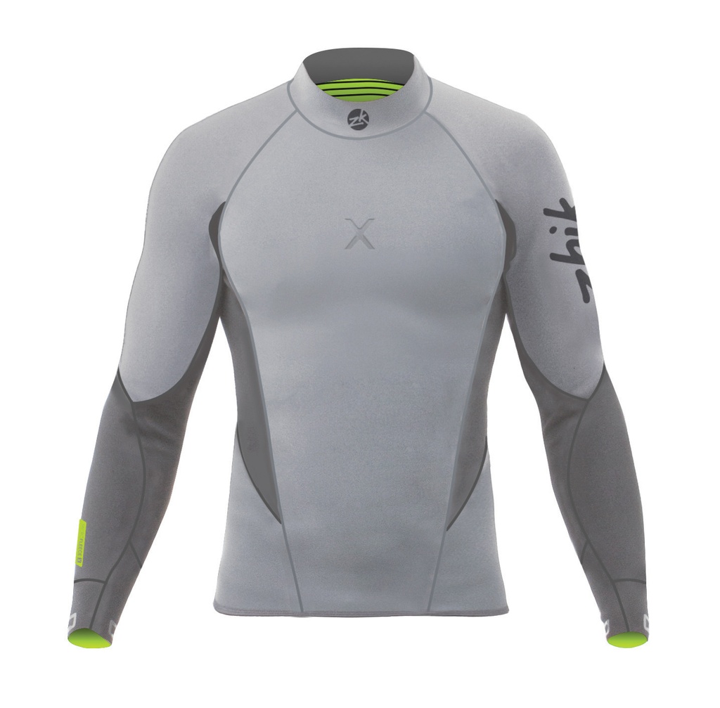 [ZK-TOP1170G2] Top superwarm X, manches longues, gris (S)