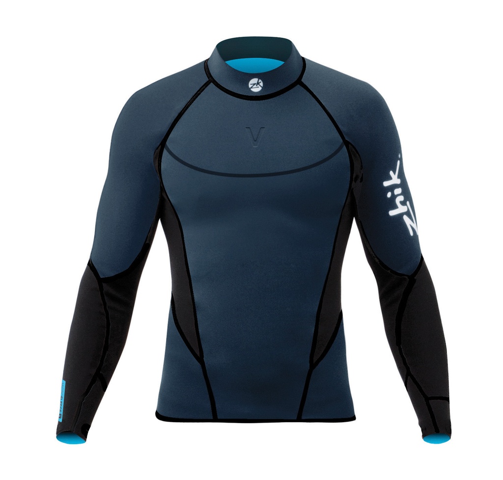 [ZK-TOP520DNV2] Top microfleece V dark navy (S)