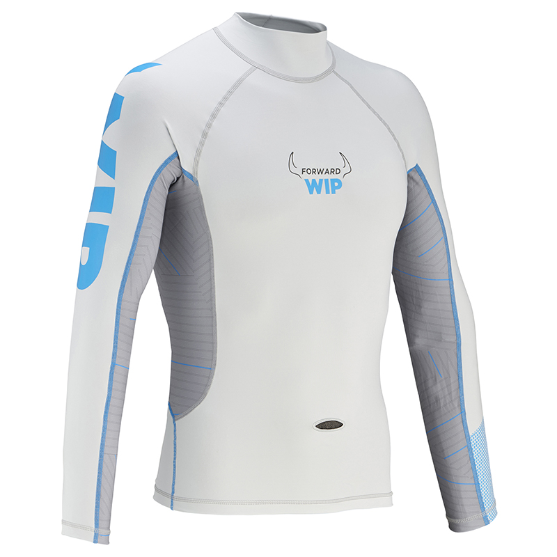 [F VELYLSGB1J,WHT-12] Top Rashguard, manches longues, blanc (12 ans)