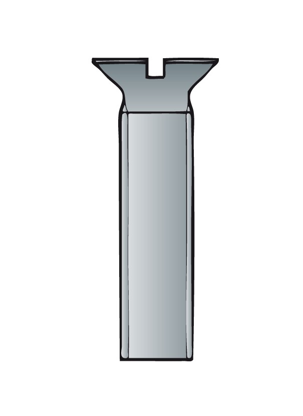 [XMF04-10] Srew meta slotted countersunk head (4mm x 10mm)