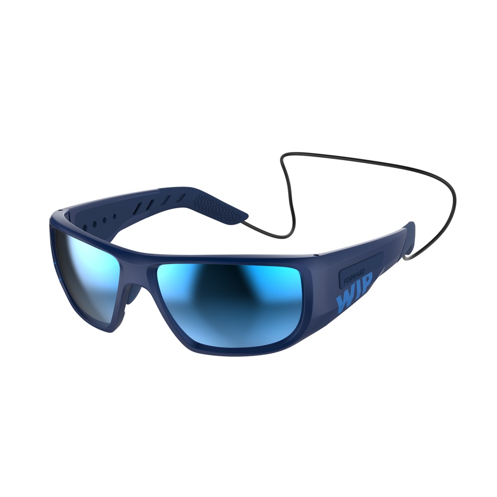 Gust Evo polarisierte Brille mattblau, XL