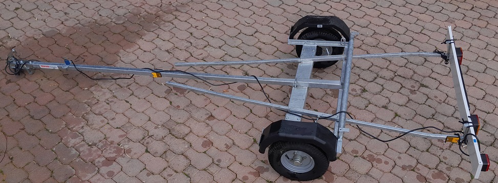 [WMRTLAS] Remorque de route légère pour dériveur Ilca/Laser, avec chassis en "T"