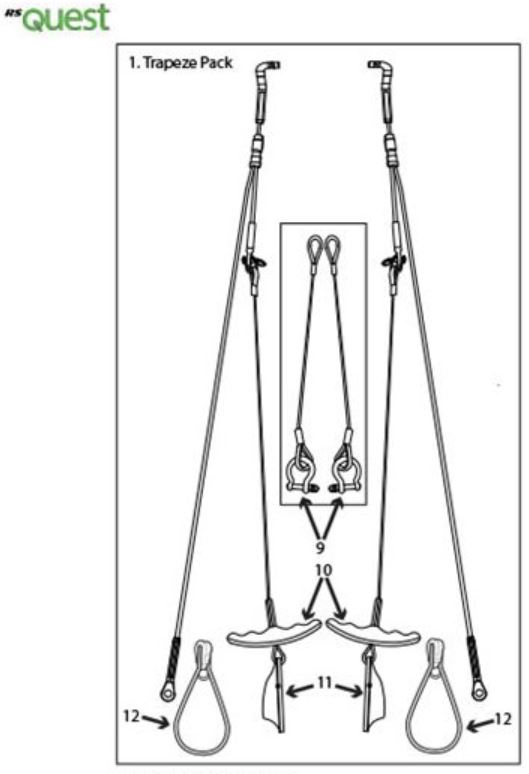 Trapeze kit for RS Toura
