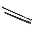 Short bar and stick Ø20mm, 70cm black anodized aluminum
