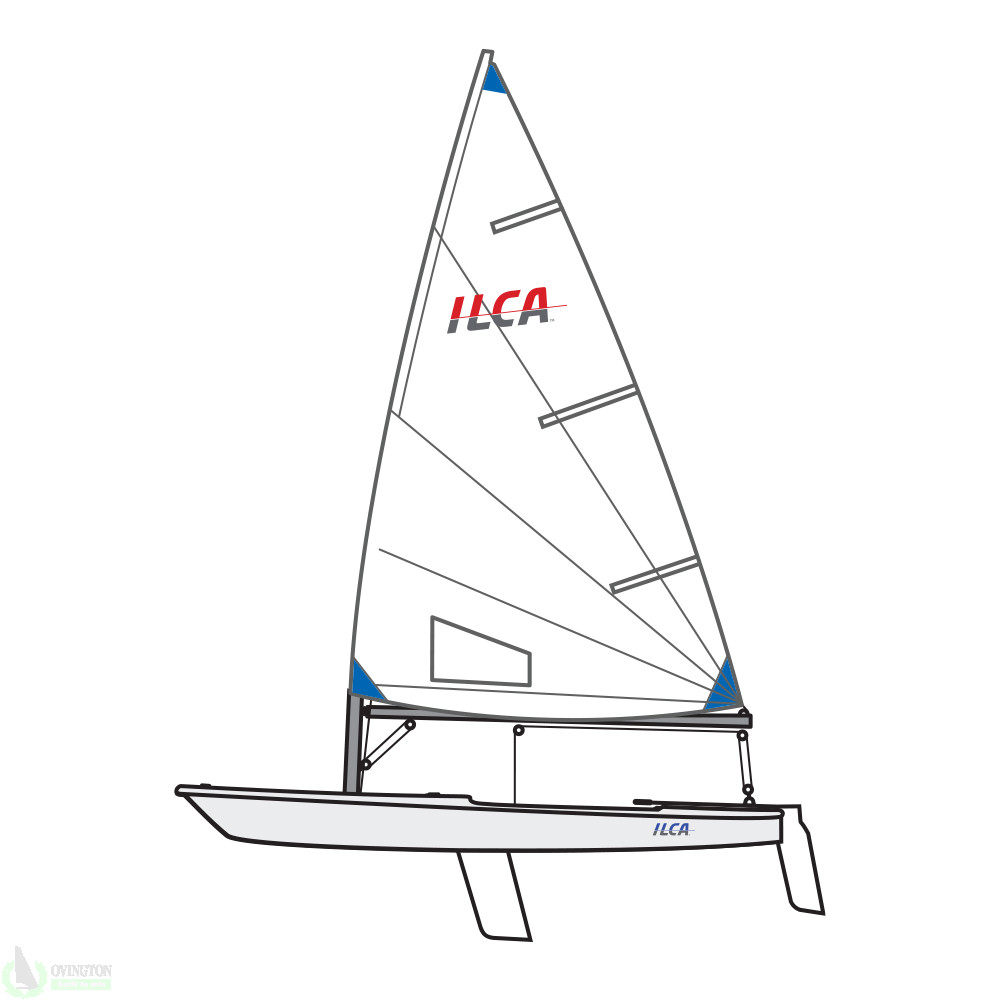 ILCA 6, bateau complet avec haut et bas de mât carbone