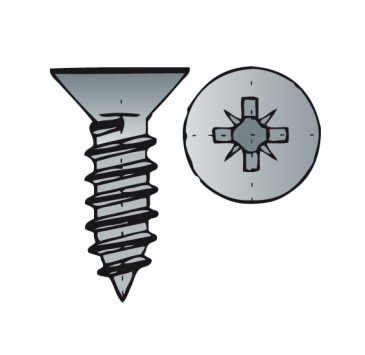 [XPPF39-09] Parker Senkkopfschrauben, Pozi (3.9mm x 9mm)