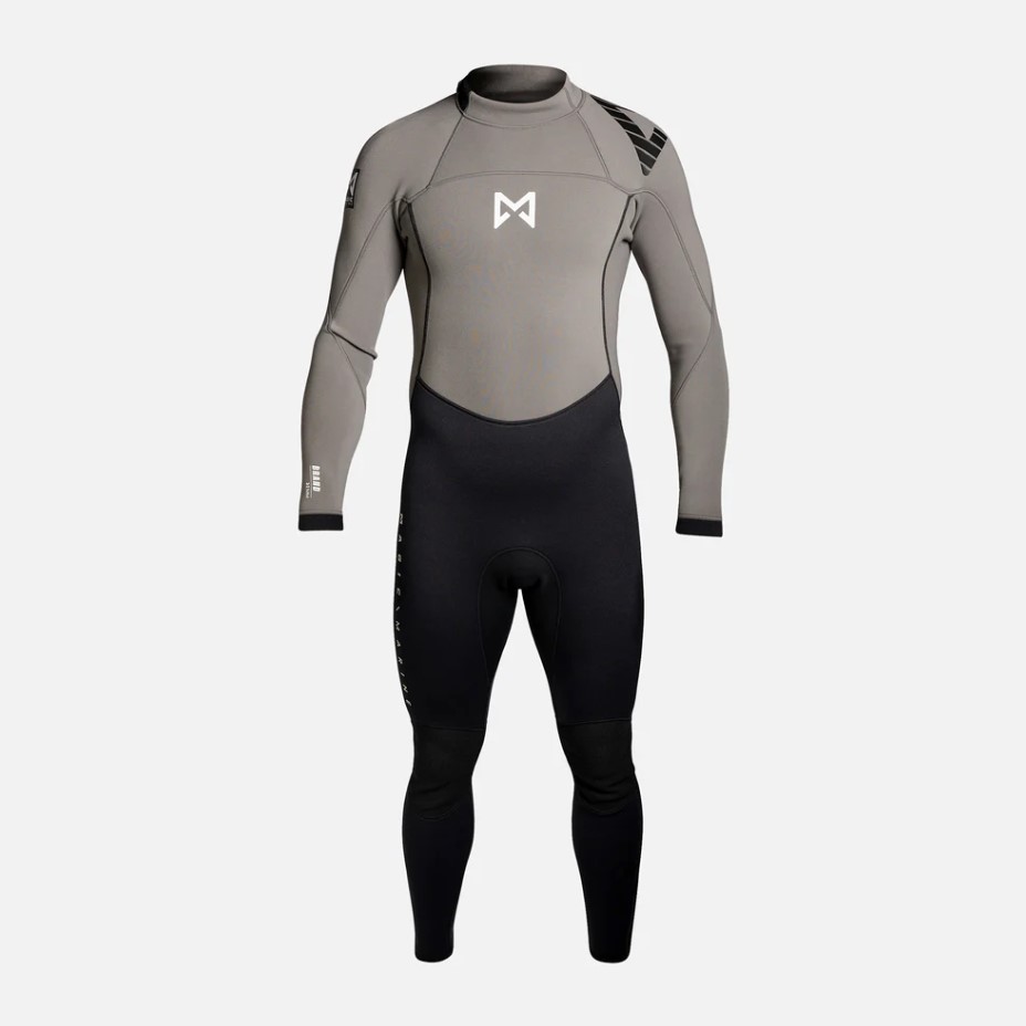 [MM011012,800-L] Brand Fullsuit 3/2mm Bzip, unisex, Grey (L)
