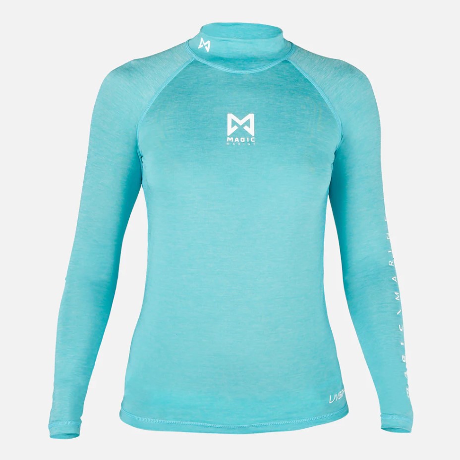 [MM081011,448-L] Cube Rashvest, long sleeves, blue, women (L)