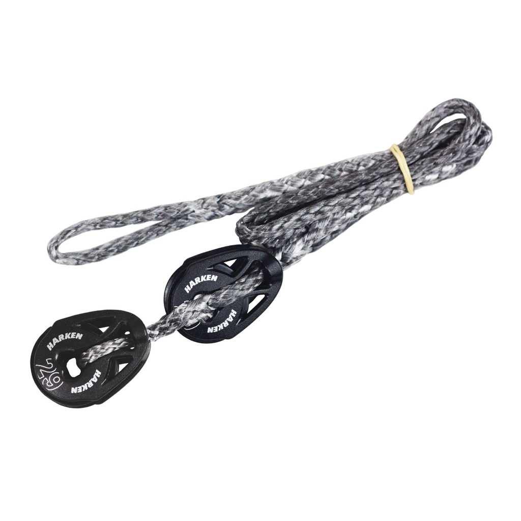 Composant de "EX2204 Cunningham 8:1", avec poulies Harken 29mm T2 et 18mm Fly-Block