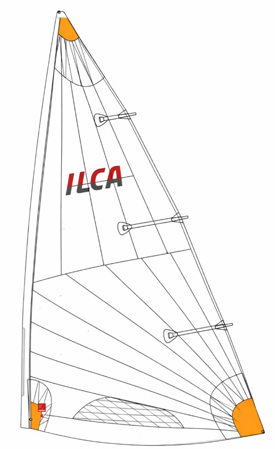 [ILC2411] ILCA 4 MK2 sail, without batten - Hyde