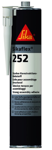 [SK252N] Sikaflex 252, Kartusche 300ml,  Schwarz