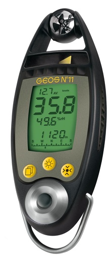 [JD900] Windmesser-Thermometer mit elektronischem Kompass und Höhenbarometer Skywatch "Geos"