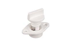 [A323W] Drain socket with captive screw 24mm white