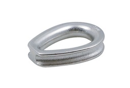 Thimble closed heart stainless steel