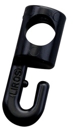 [R1294N] Hook nylon 4mm (10 pieces) black