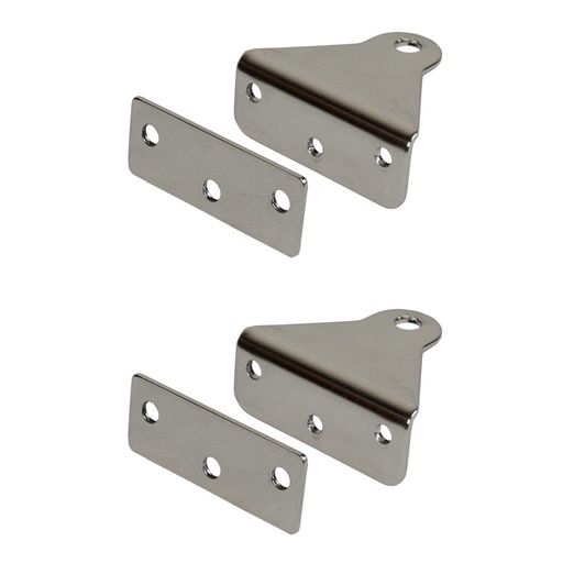 [EX1170] Transom gudgeons with back plates (set)