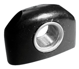 [S2566] Leitöse aus schwarzem Nylon mit eingelegtem Auge aus rostfreiem Stahl Ø 7mm