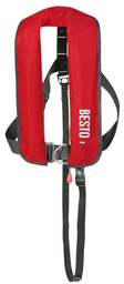 [BE39160R] Buoyancy vest Besto auto 165N red with harness