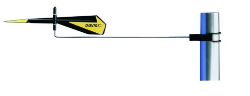 [DAV1295] Windrichtungsanzeige Black Max für Jollen montierbar an Mast mit Schnellverschluss
