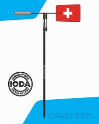 [BS-SWICRAZYKID] Wind indicator Blacksmith for Optimist, Swiss Flag