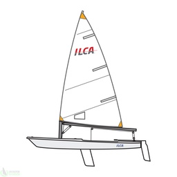 [ILC0405] ILCA 4, komplett Boot mit Alu Rig
