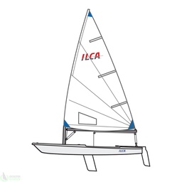 [ILC0605] ILCA 6, komplett Boot mit Alu Rig