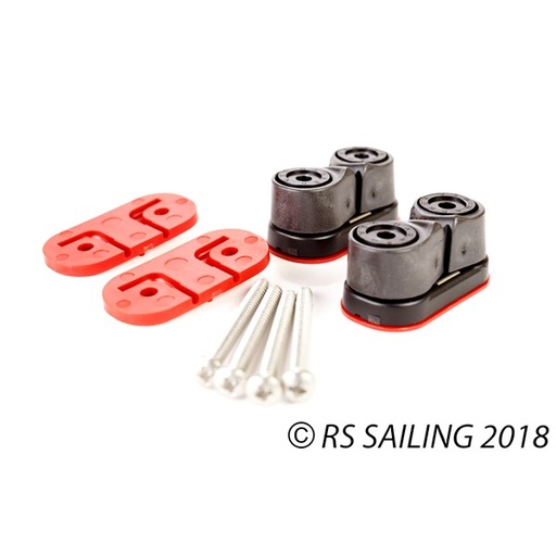 [RS-AER-UA-101] Mainsheet side cleat kit (pair inc. fixings), RS Aero