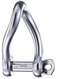 [WI1222] Shackle twisted self-locking stainless steel round 5mm