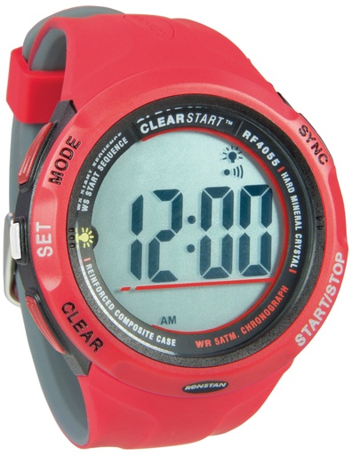 [RF4055R] Sailing watch "ClearStart" 50mm, red/grey