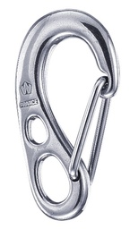 [WI2381] Carbine hook stainless steel forged HR with spring 75mm