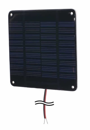 [R T138] Panneau solaire pour boîtier d'émission (9V - 108 x 108mm) T138