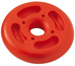 [RF198R] Trapeze handle disk nylon red Ø 60 hole 12mm