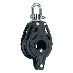 [HK2663] Block double Carbo with swivel and becket 75mm