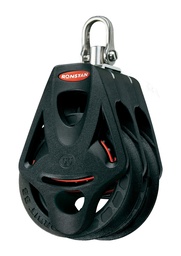 [RF55210] Block double Orbit with swivel head and becket 55mm