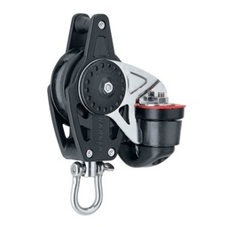 [HK2646] Block single Carbo with swivel, becket and cleat 40mm