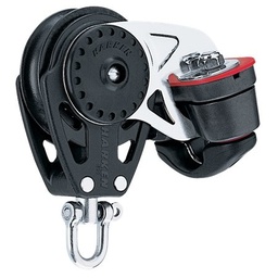 [HK2615] Block einfach Carbo with swivel and cleat 57mm