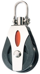 [RF30100] Block single with shackle and swivel 30mm