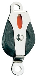[RF20151A] Block single cheek rivet mount applique to rivet or screw 20mm