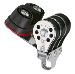 [HK230] Block triple Micro with cam cleat HK423 22mm