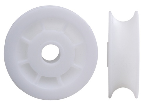 [RF1743] Sheave acetal solid gearing 19mm, hole 8mm