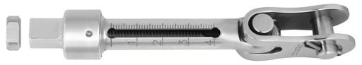 [RF148104] Turnbuckle T10 body eye end calibrated UNF ø 1/4" with graduation stainless steel