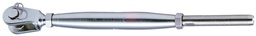 [BL120406] Wantenspanner mit Gabel zum Abpressen, metrisches Gewinde M6. Kabel 4mm aus rostreiem Stahl