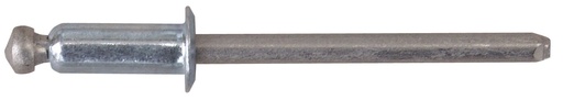 [BW830] Rivet tête ronde en acier zingué Ø 6.4mm, longueur assemblage 3.5 - 8.0mm