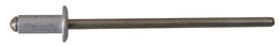 [BW828] Round head rivet, with long mandrel for fixing Clamcleats, Ø 4.8mm, assembly length 3.8 - 5.0mm